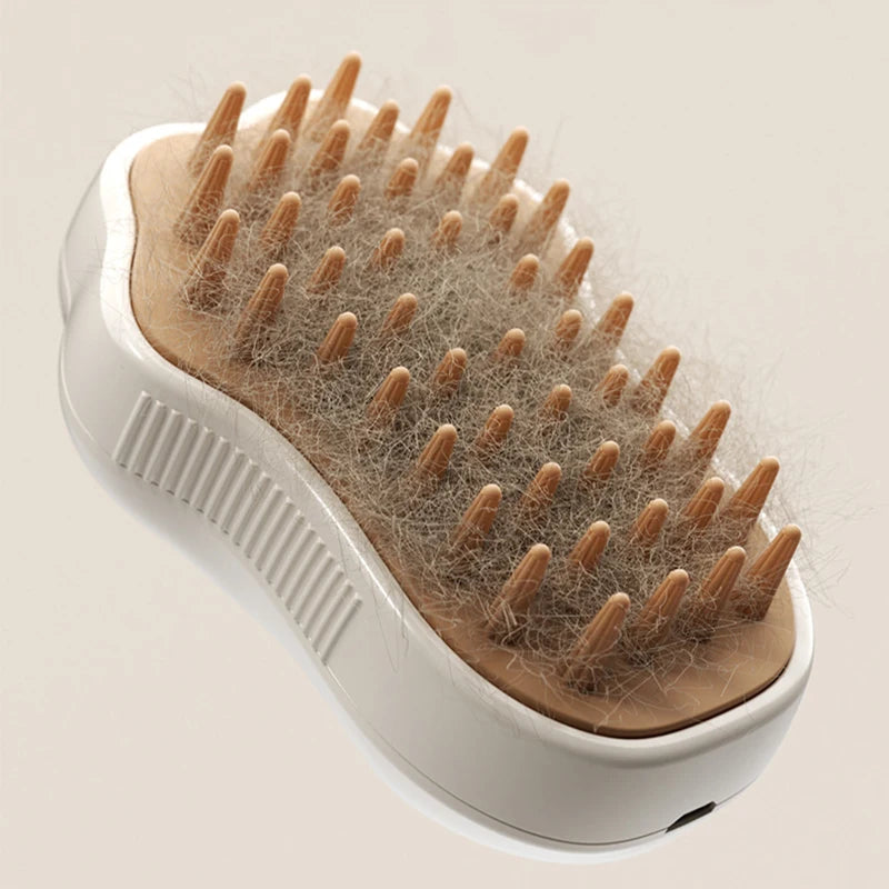 Brosse à vapeur 3 en 1, brosse à vapeur électrique pour chat et chien confort extra