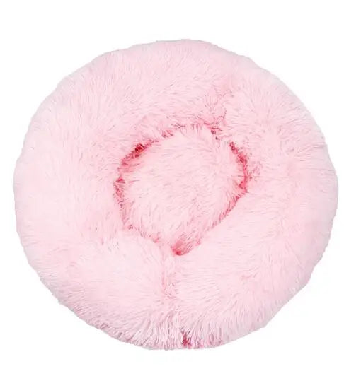 Lit Rond pour Animaux de Compagnie Extra-Large, Niche Respirante, Maisons Solides pour Grands Chiens et Chats, Sac de Couchage Antidérapant en Peluche