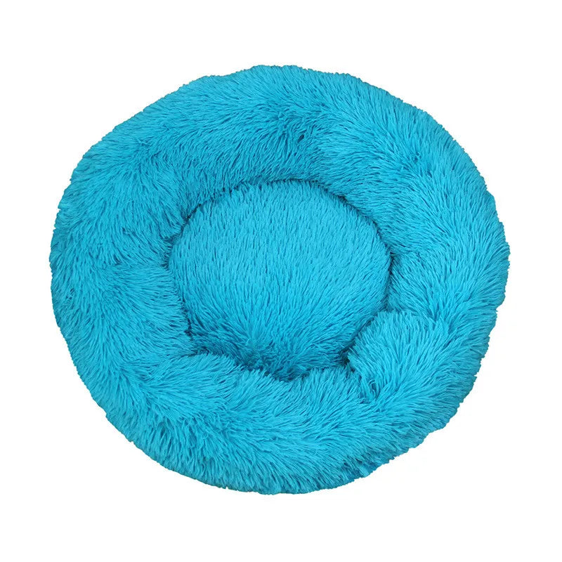 Lit Rond pour Animaux de Compagnie Extra-Large, Niche Respirante, Maisons Solides pour Grands Chiens et Chats, Sac de Couchage Antidérapant en Peluche