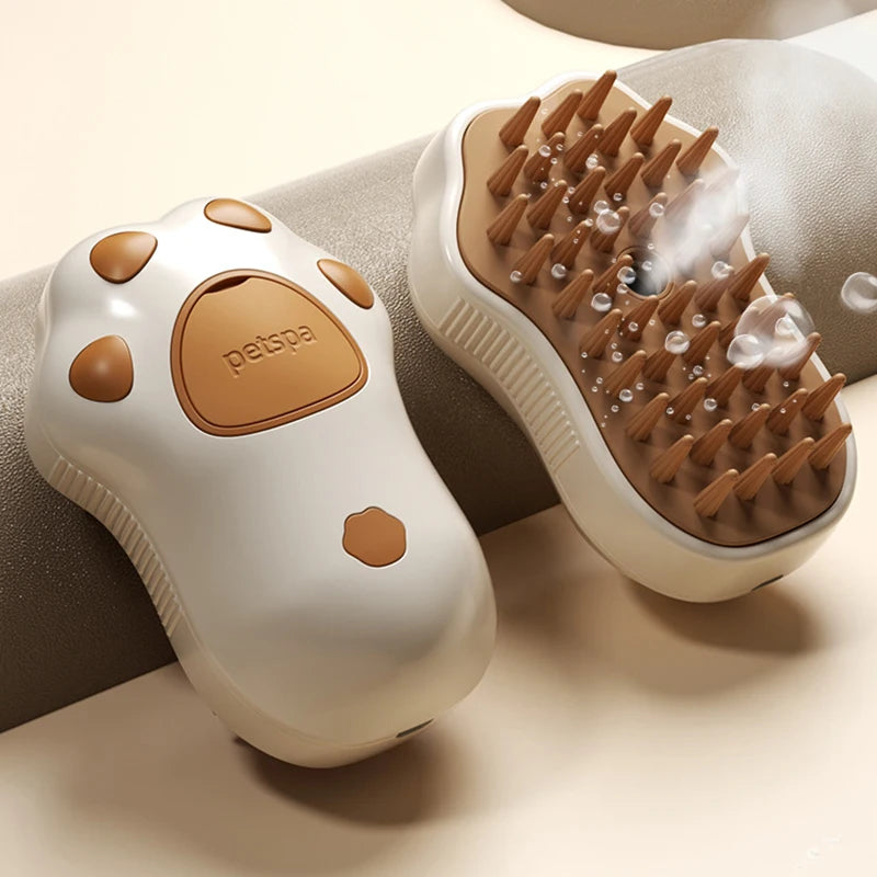 Brosse à vapeur 3 en 1, brosse à vapeur électrique pour chat et chien confort extra