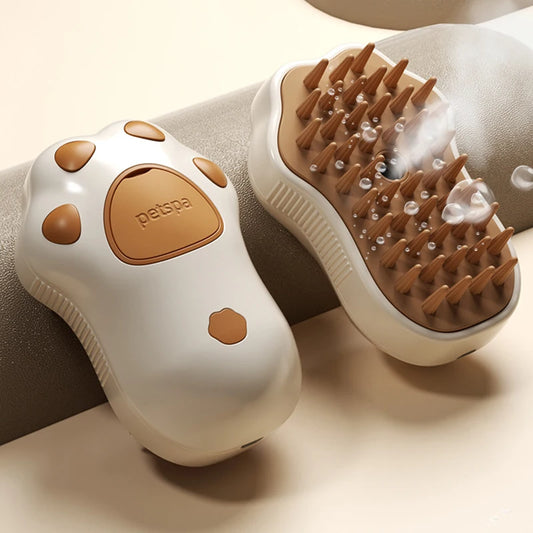 Brosse à vapeur 3 en 1, brosse à vapeur électrique pour chat et chien confort extra