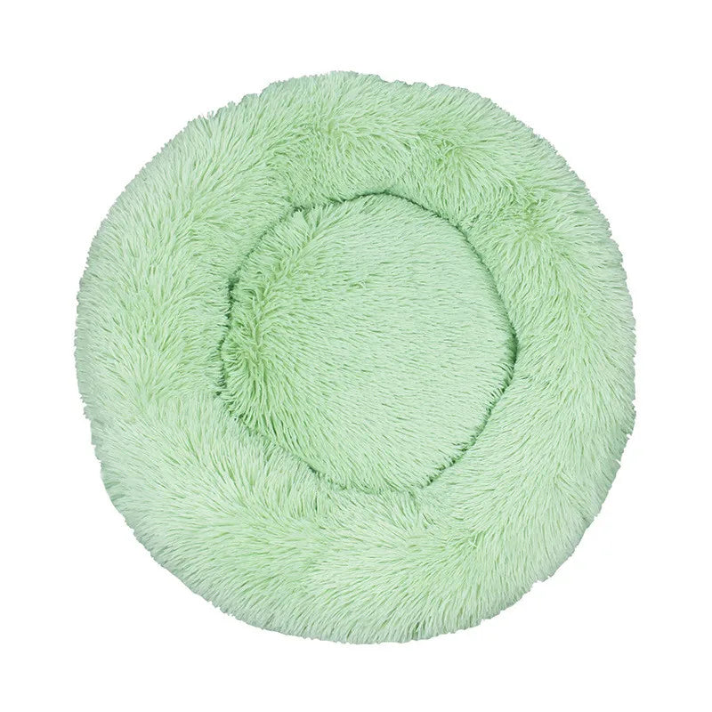 Lit Rond pour Animaux de Compagnie Extra-Large, Niche Respirante, Maisons Solides pour Grands Chiens et Chats, Sac de Couchage Antidérapant en Peluche