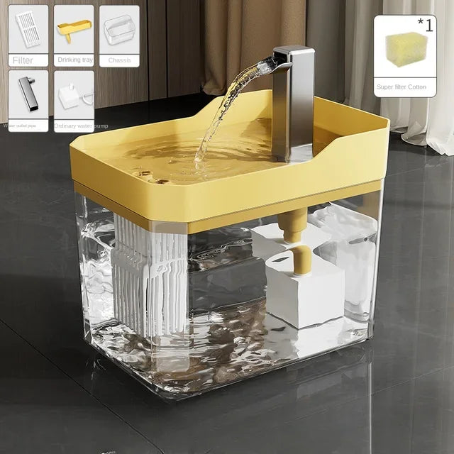 Distributeur d’Eau Automatique 1,5 L – Fontaine Silencieuse & Moderne pour Chats et Petits Chiens