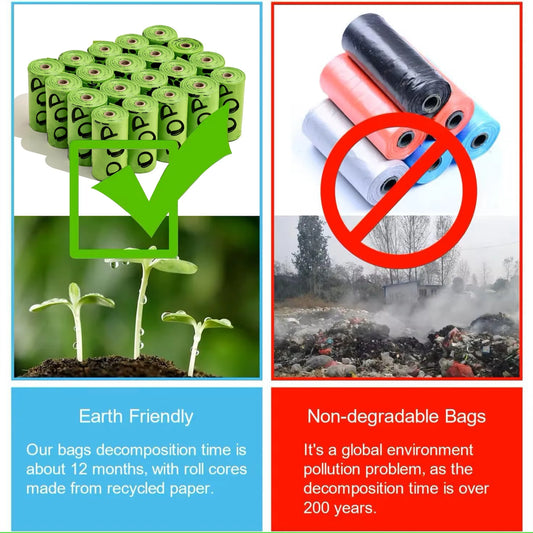 💩 Sacs à Déjections Canines Biodégradables à la Lavande – Écologiques & Ultra-Résistants + Distributeur Inclus