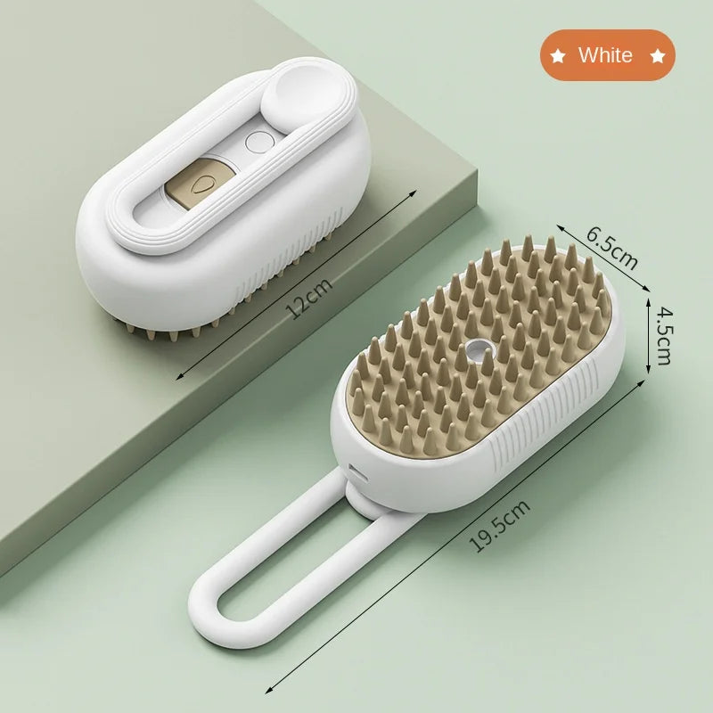 ✨ Brosse Vapeur Électrique 3-en-1 – Pour Chiens & Chats