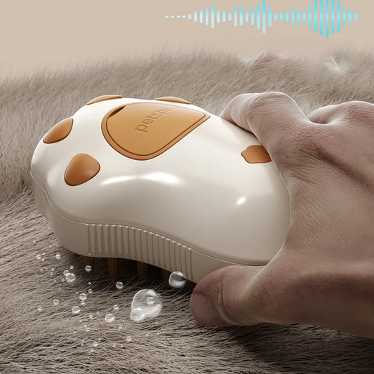Brosse à vapeur 3 en 1, brosse à vapeur électrique pour chat et chien confort extra
