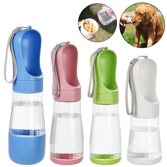 🐾 Bouteille d’Eau & Gamelle 2-en-1 pour Chiens et Chats – Portable & Étanche
