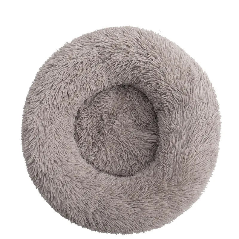 Lit Rond pour Animaux de Compagnie Extra-Large, Niche Respirante, Maisons Solides pour Grands Chiens et Chats, Sac de Couchage Antidérapant en Peluche