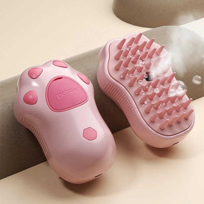 Brosse à vapeur 3 en 1, brosse à vapeur électrique pour chat et chien confort extra